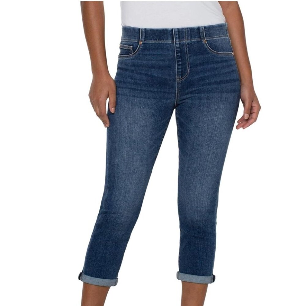 Brand New Liverpool cropped skinny jeans, Chloe style